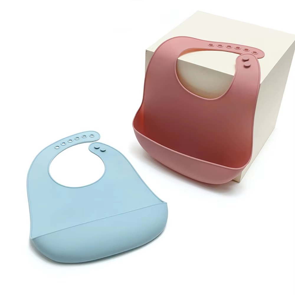 Waterproof Baby Bibs Silicone - 1 Adet Gıda Sınıfı Silikon Bebek