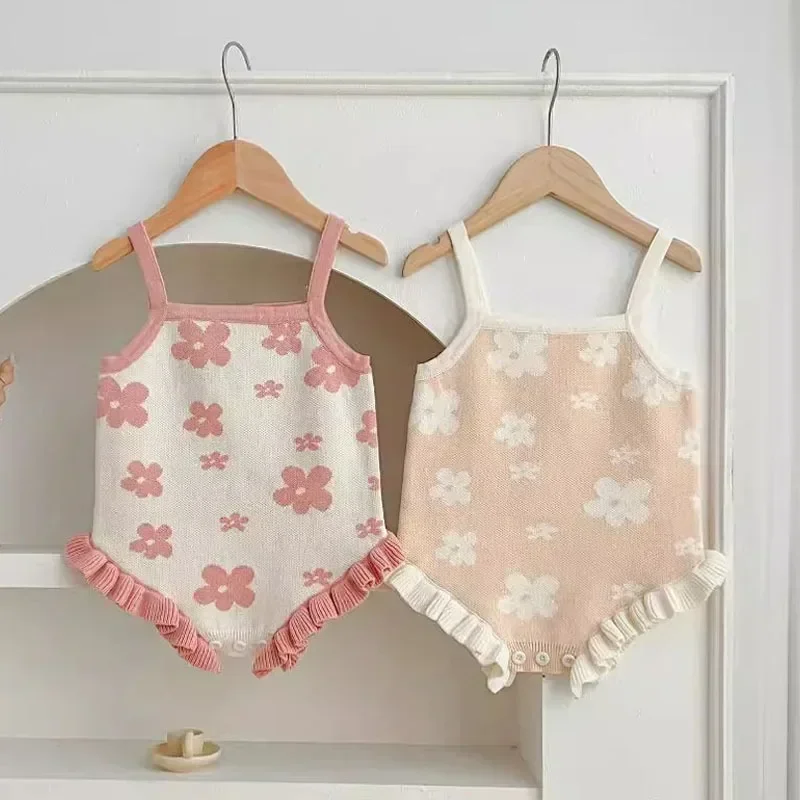 Newborn Baby Girl Romper Floral - Sonbahar Yenidoğan Bebek Kız Bodysuits Kolsuz