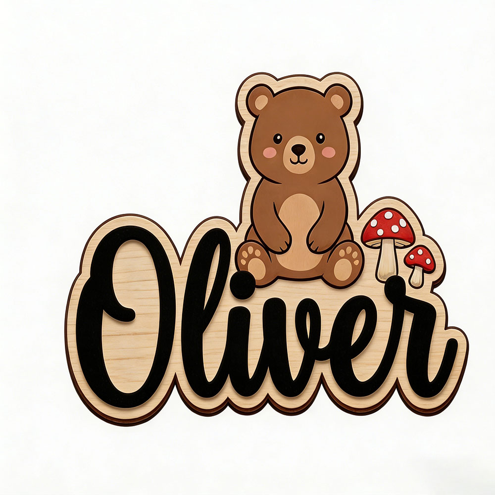 Orman Ayısı ve Mantar Özel İsi - Nursery incelemesi ve fiyatı