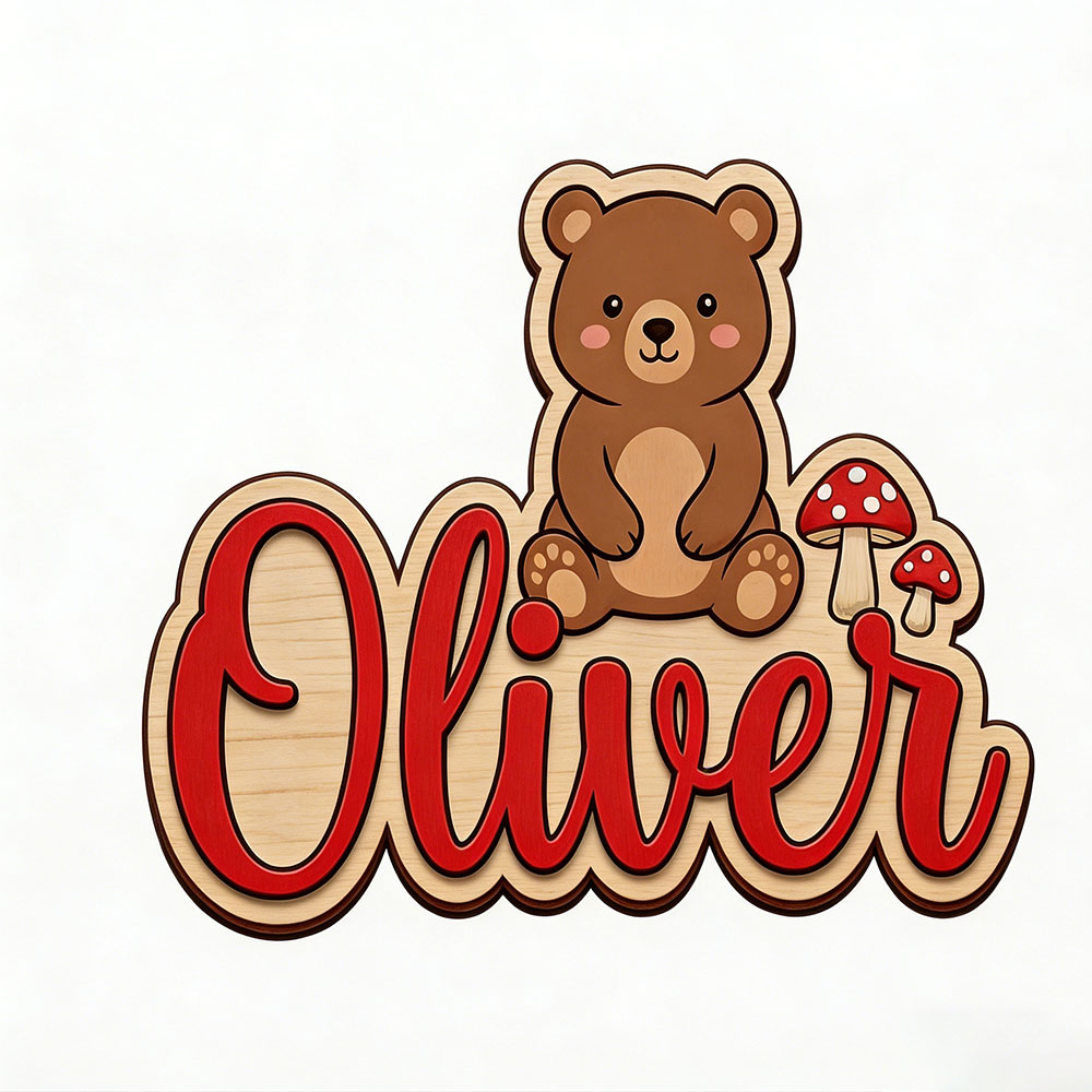 Orman Ayısı ve Mantar Özel İsi - Nursery incelemesi ve fiyatı