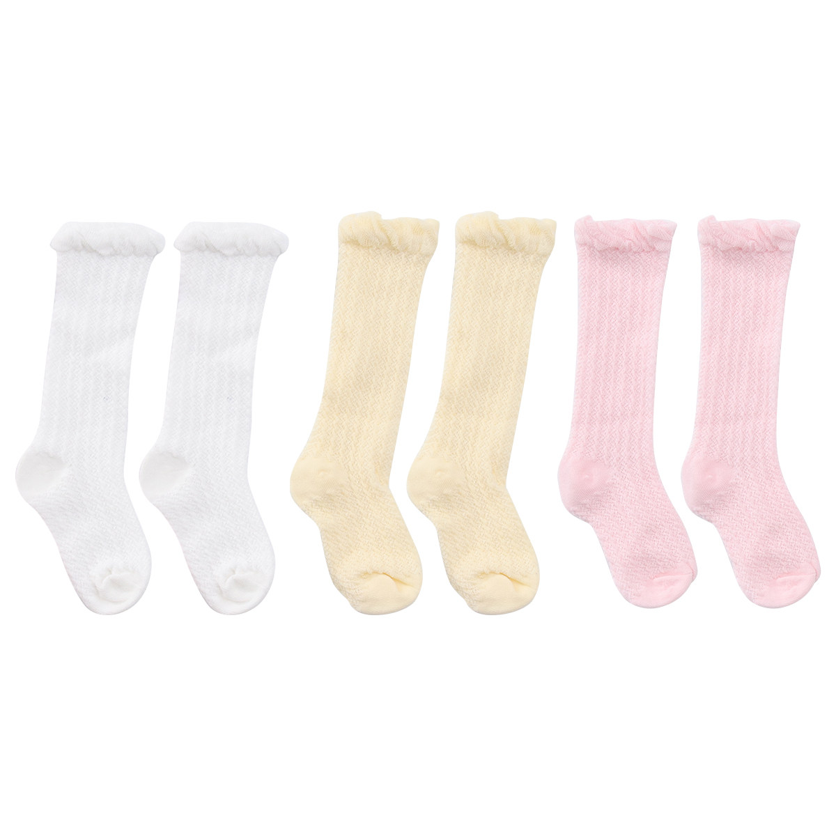 3 Çift Bebekler İçin Uzun, Siv - Unisex Baby Socks Non Slip incelemesi ve fiyatı