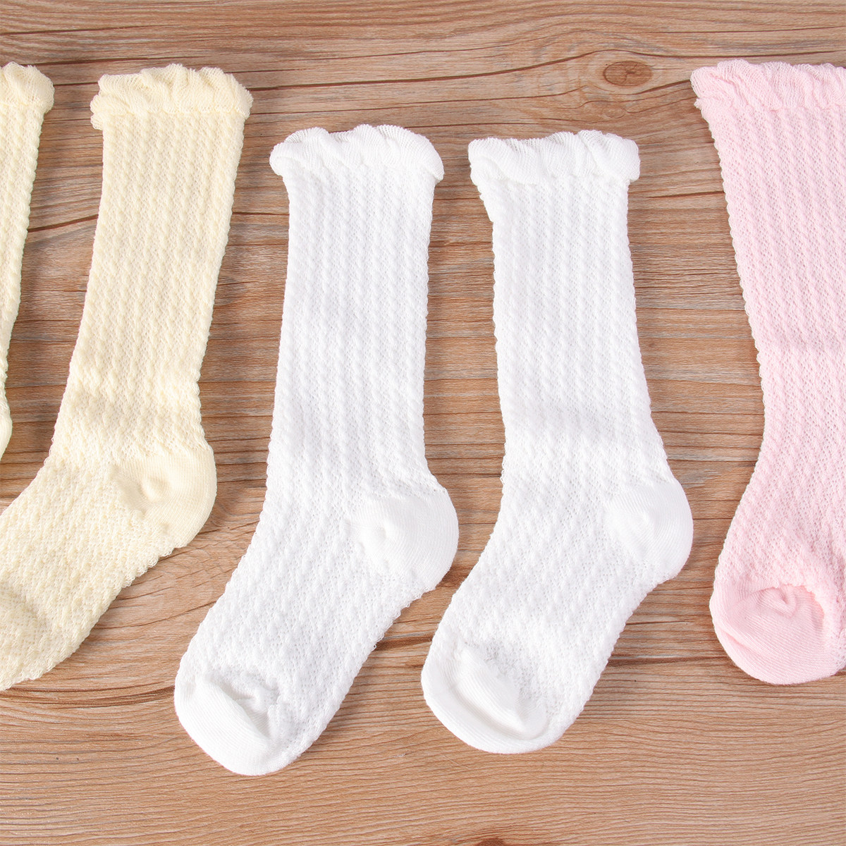 3 Çift Bebekler İçin Uzun, Siv - Unisex Baby Socks Non Slip incelemesi ve fiyatı